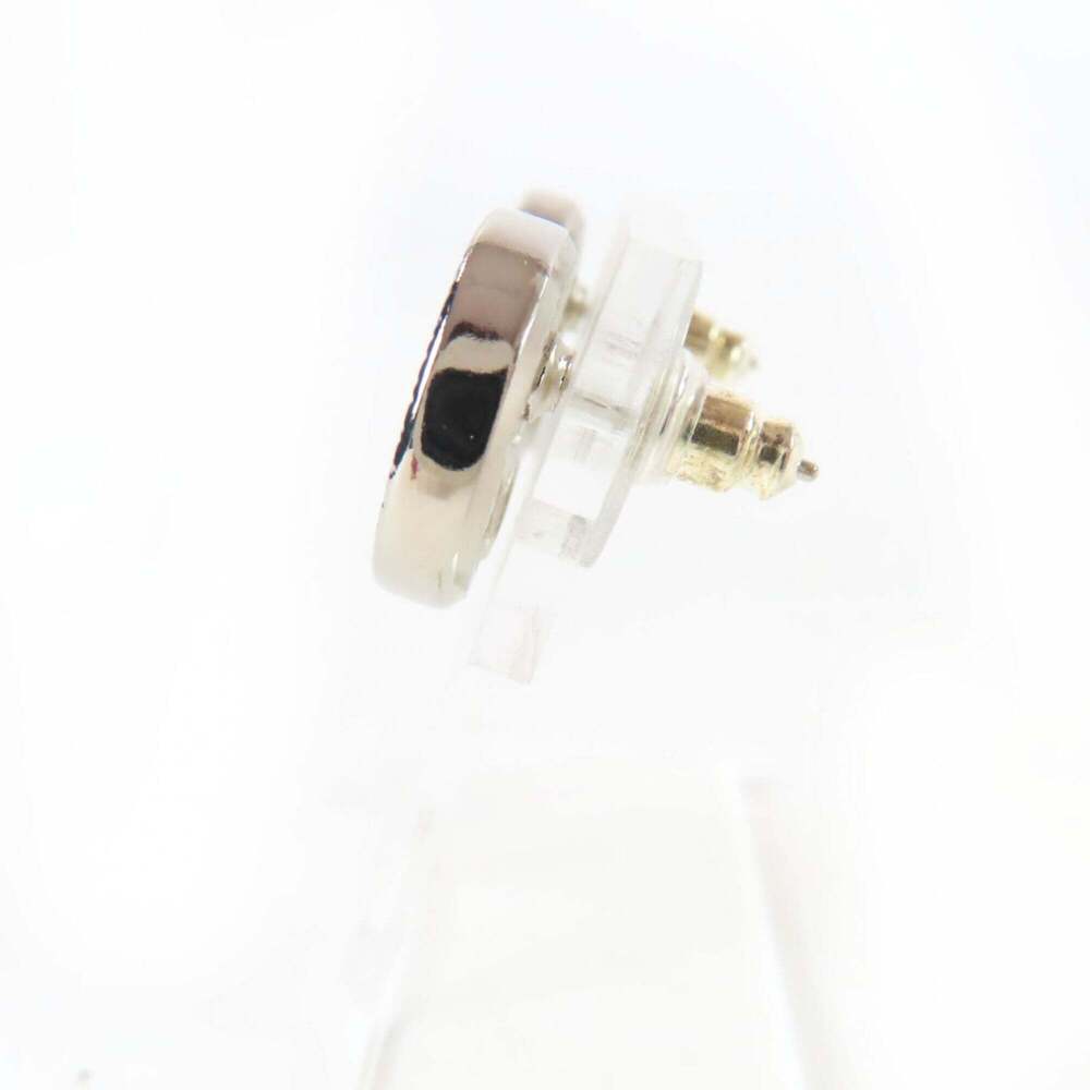 CHANEL Silver Logo Earrings - Picture 3 of 8